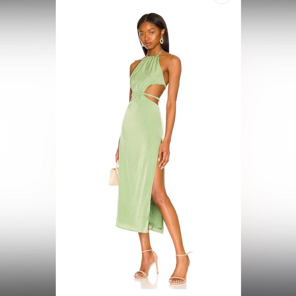 Camila Coelho Green Midi Dress